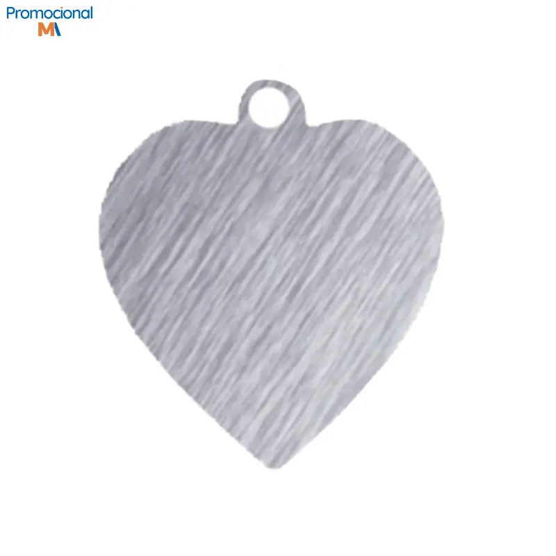 Chapinha Lisa de Metal para Chaveiro Coração Pequeno - C10-P Corrente