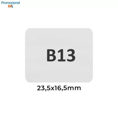 Pin/Boton ou Broche de 15x12mm Niquel - B13-15x12mm