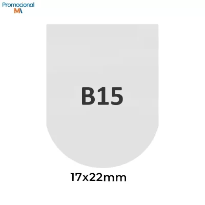 Pin/Boton ou Broche de 17x22mm - B15-17x22mm