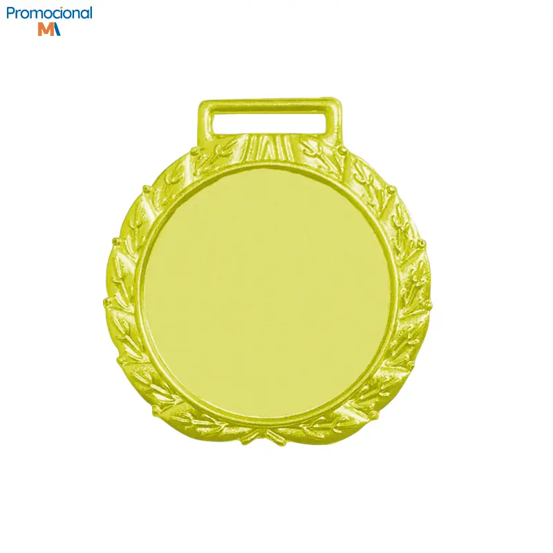 Medalha Redonda Interno 40mm Dourado - PM-2101